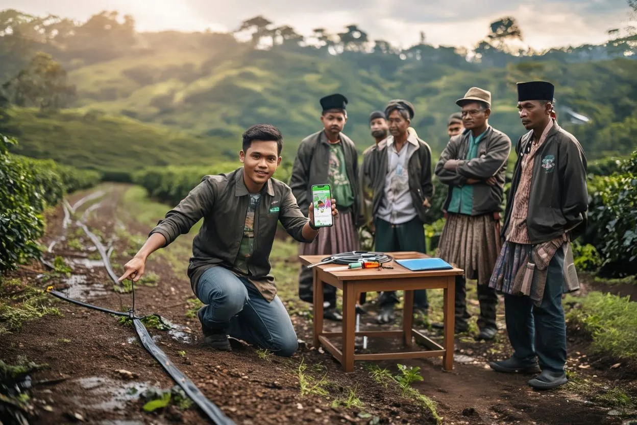 Petani Muda Gayam Kenalkan Teknik Tanam Modern