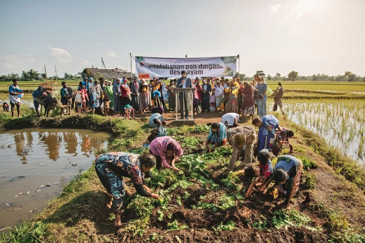 Program Ketahanan Pangan Desa Gayam Resmi Dilaunching