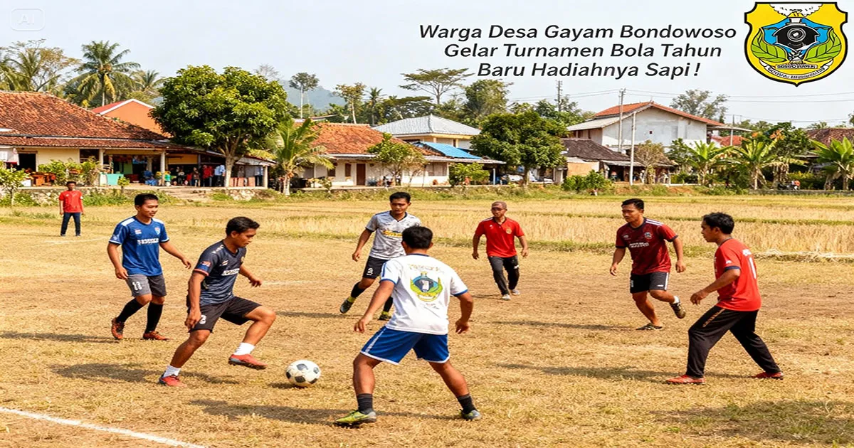 ekonomi desa lewat turnamen desa gayam bondowoso Tenda