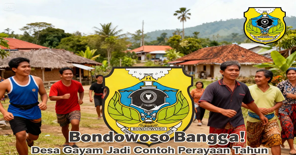 tribun bambu desa gayam bondowoso Warga Bikin Tribun